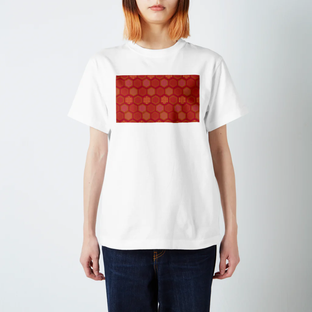 ナントカのki-kou red(亀甲赤) Regular Fit T-Shirt