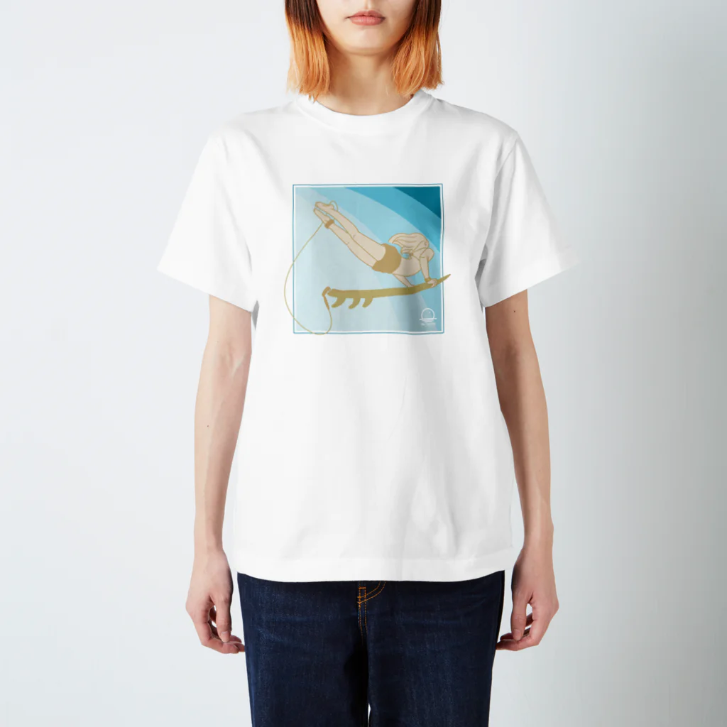 Blue Ocean Artのダックダイブ スタンダードTシャツ