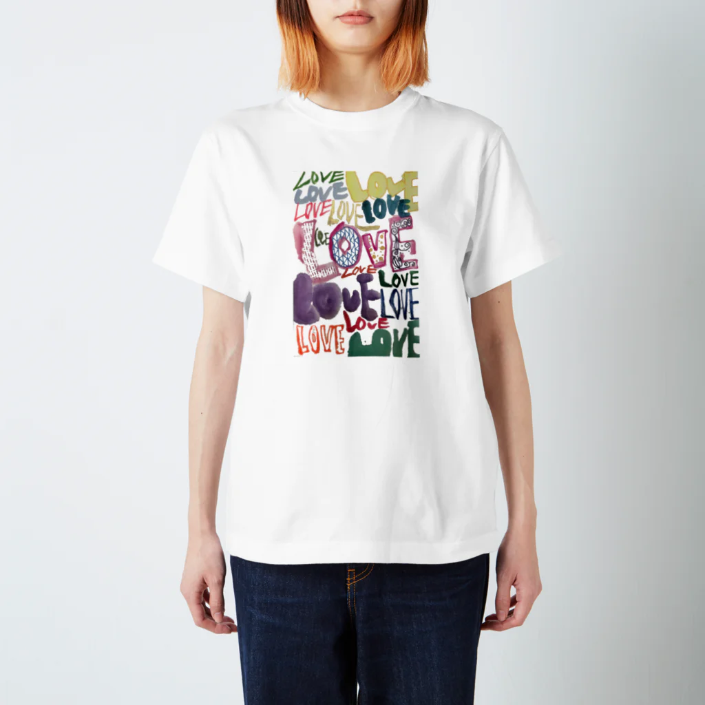 KIRAMEKU-YUKIのLOVE スタンダードTシャツ