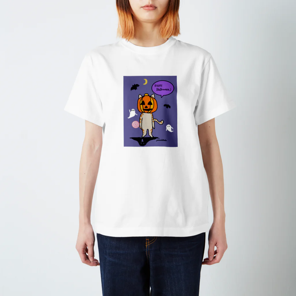 Yamadatinkuの猫　茶トラ　ハロウィーン Regular Fit T-Shirt