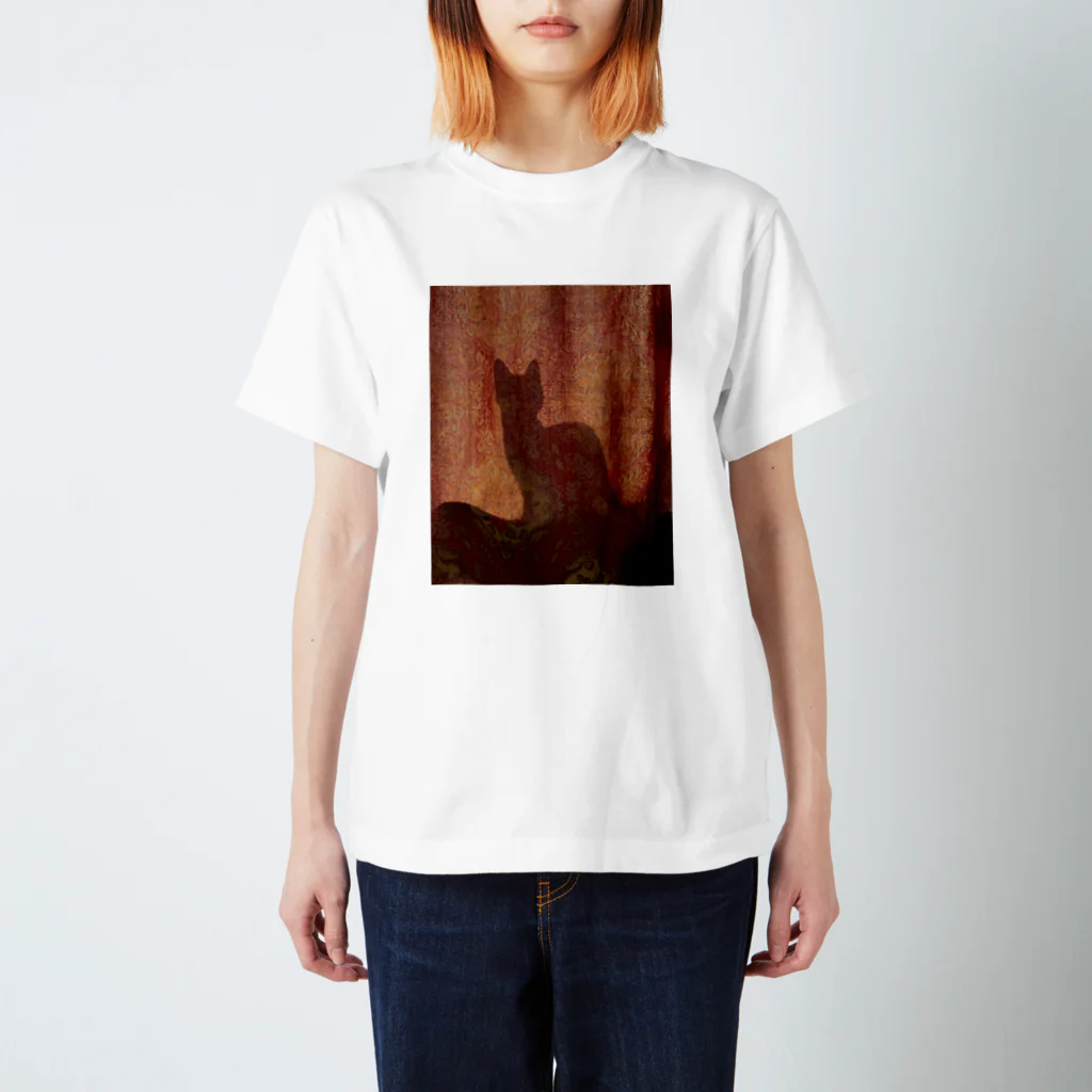 botanical museumのcat silhouette Regular Fit T-Shirt