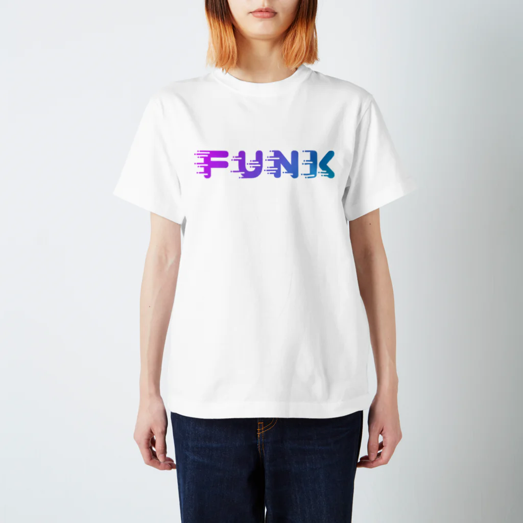 SANKAKU DESIGN STOREのとろけていくFUNK。 グラデA スタンダードTシャツ