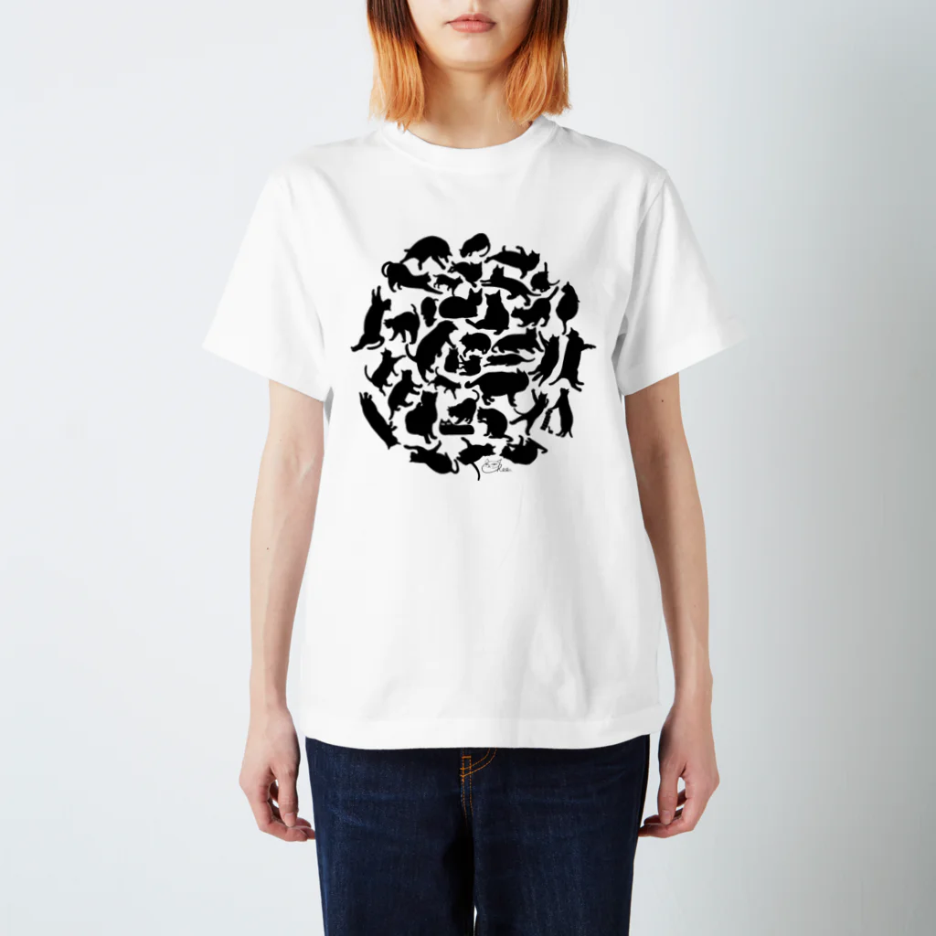 cheeの猫影団子 Regular Fit T-Shirt