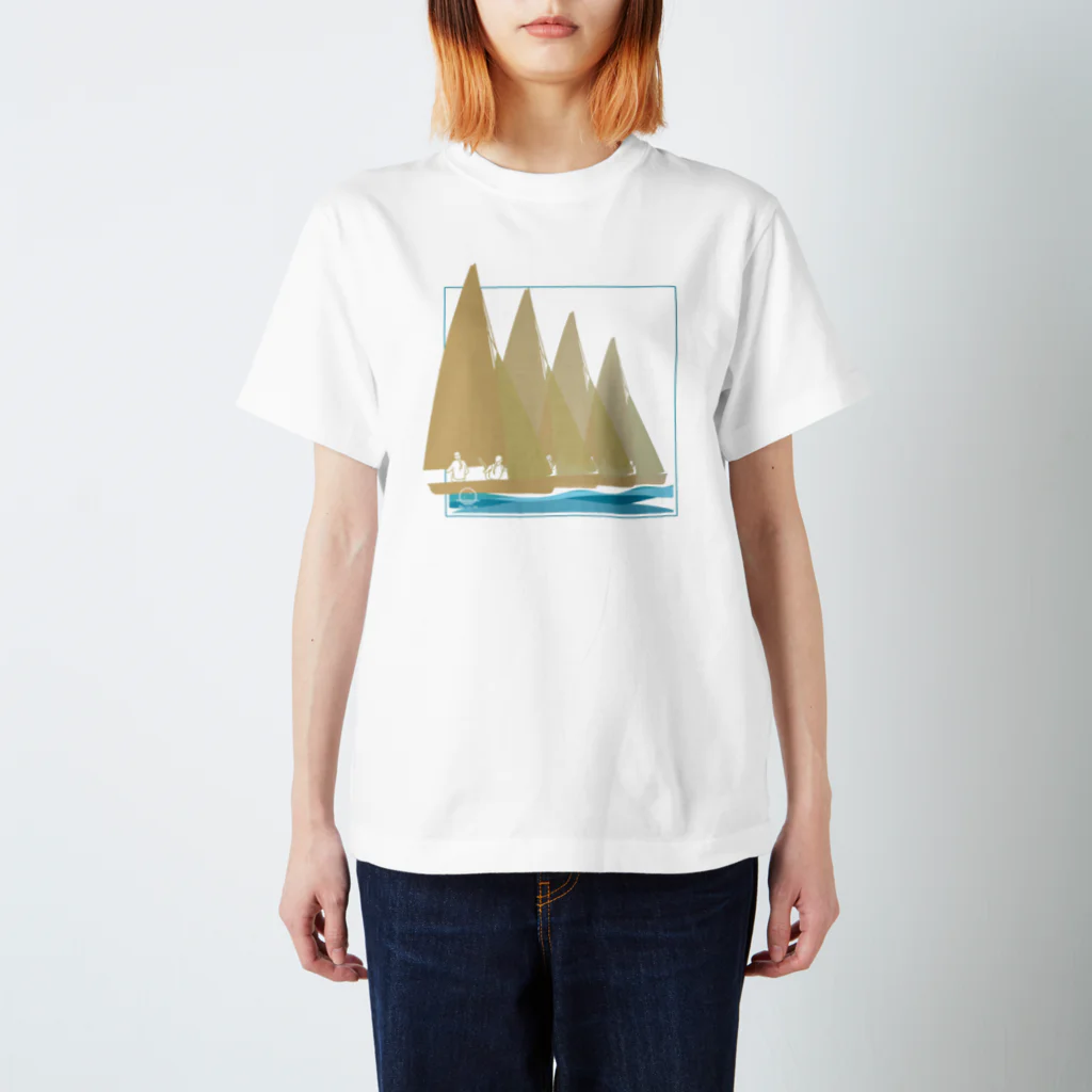 Blue Ocean Artのセーリングヨット Regular Fit T-Shirt