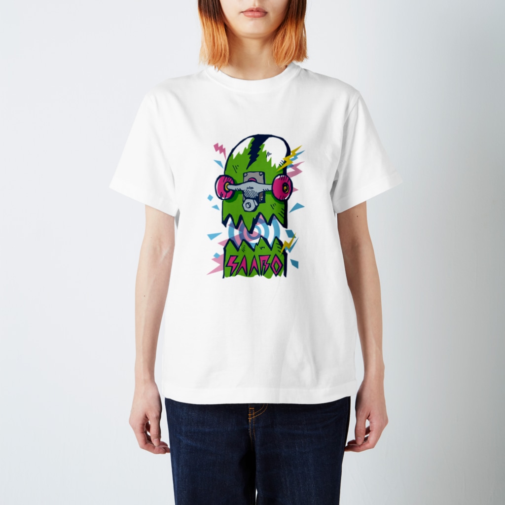 SAABOのBroken deck face Regular Fit T-Shirt