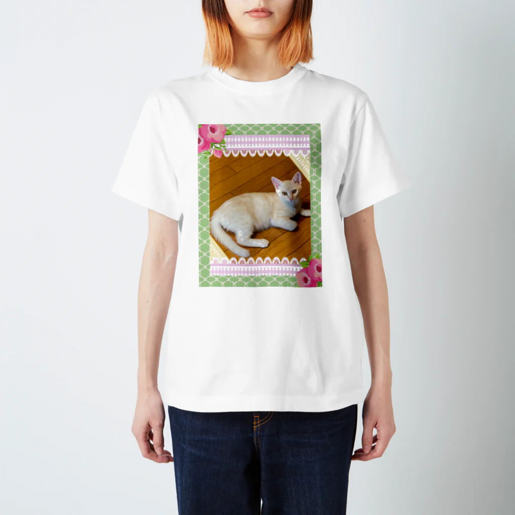 ☆あゆ ころ たろの☆ ハッピーライフのねこ　ルル スタンダードTシャツ