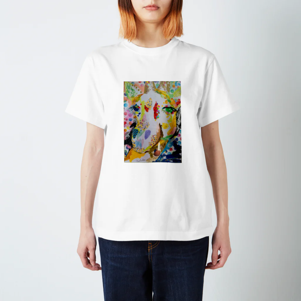 mihoko_engelwingsのキリりん🦒 Regular Fit T-Shirt