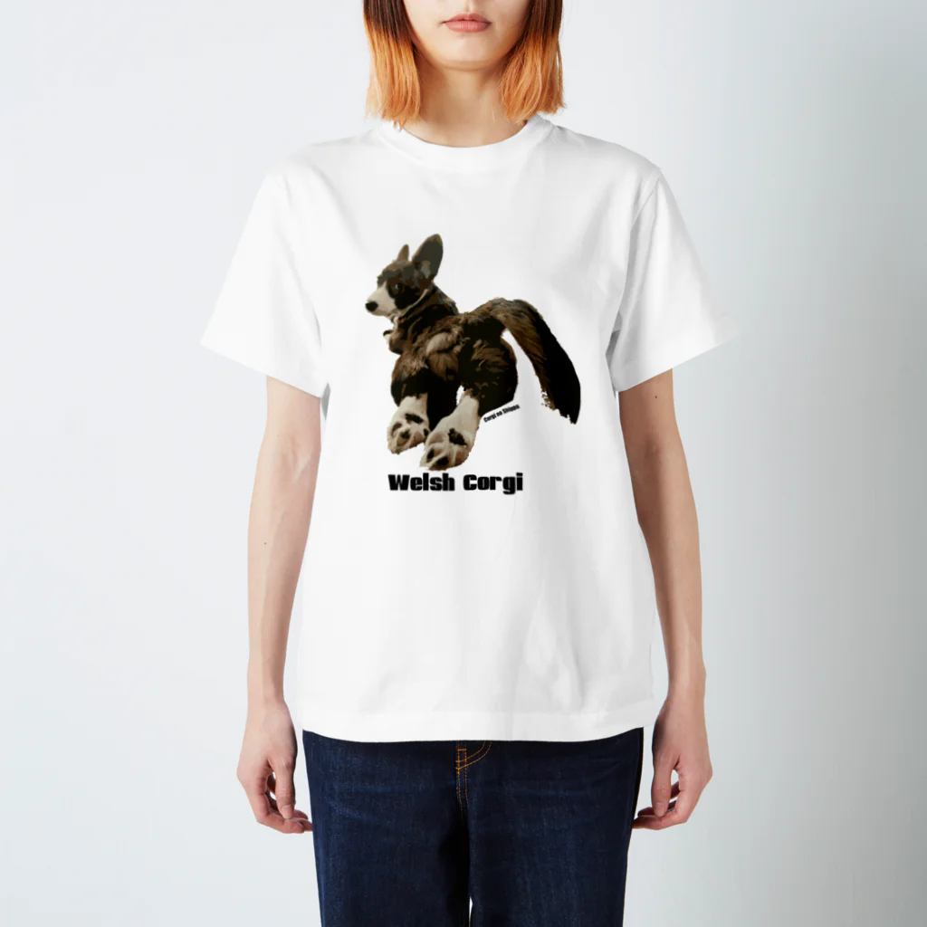 Corgi no Shippoのコギケツ Regular Fit T-Shirt