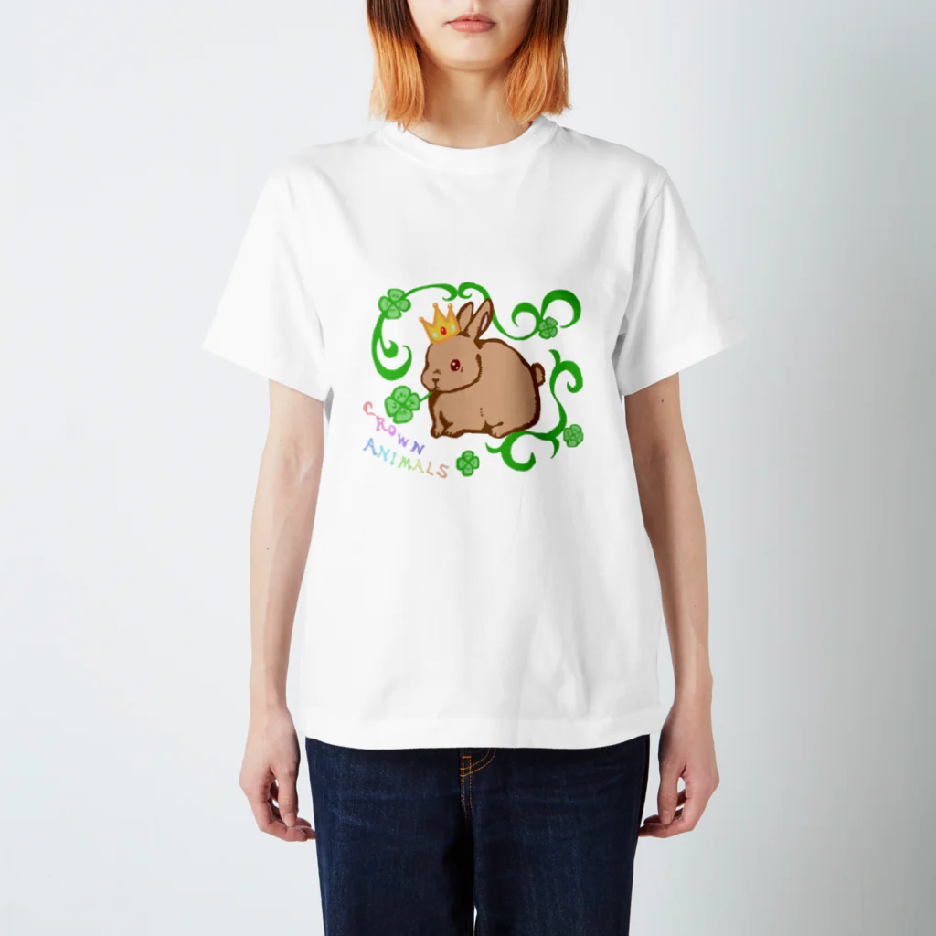 MilCraftのCROWNANIMALSーうさぎー Regular Fit T-Shirt