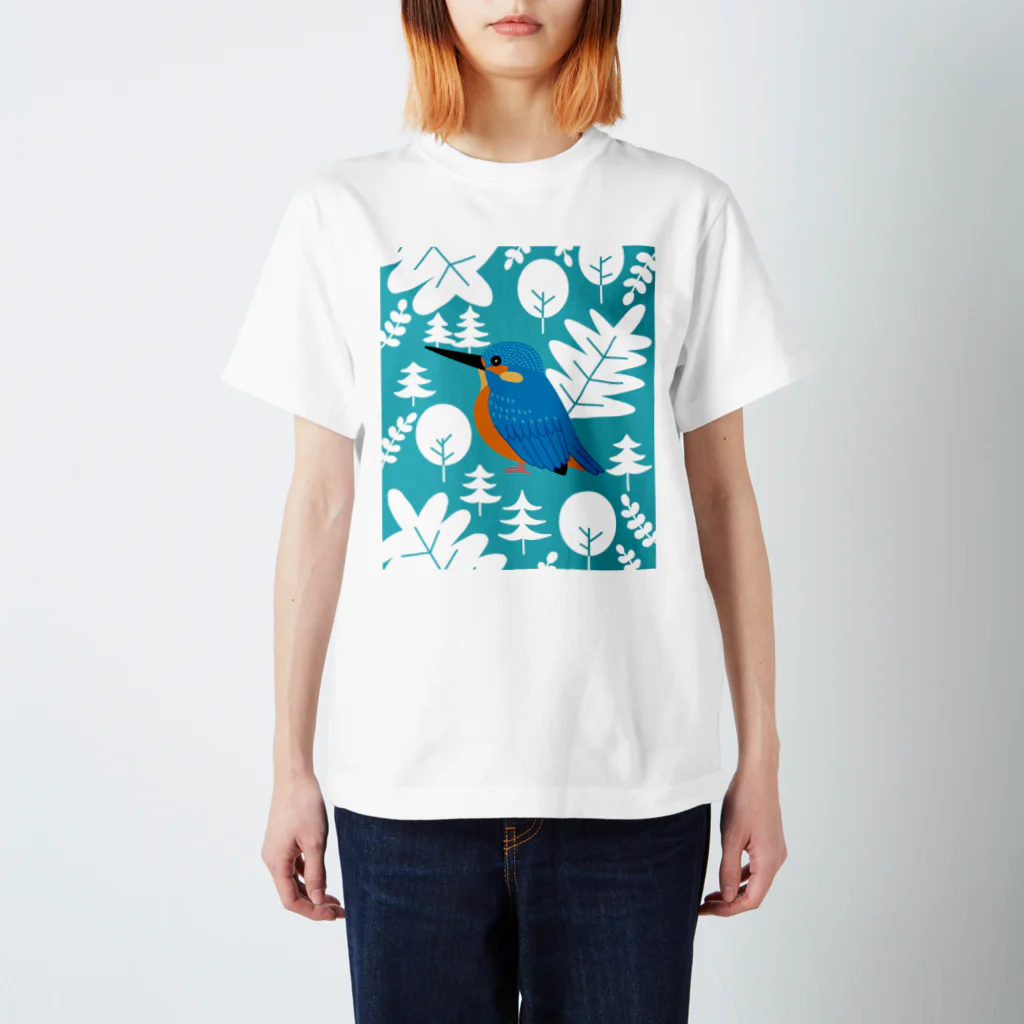 SINOBIのカワセミくん スタンダードTシャツ