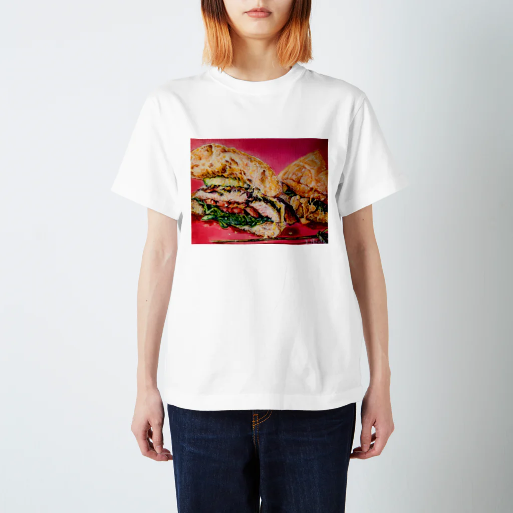 TAMEPANDA presents L♡BSTeRRRのクランチー！　チーズとズッキーニとチキンブレストのBLT！ スタンダードTシャツ