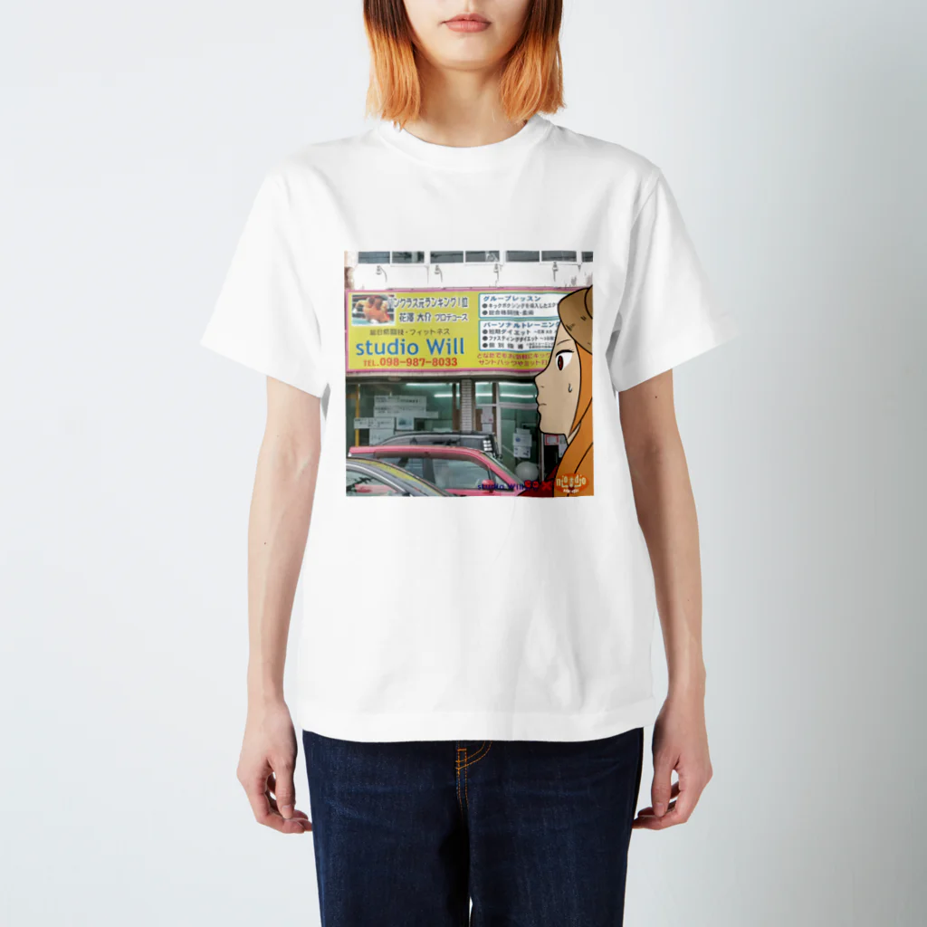 総合格闘技・フィットネス studio Willのstudio Will×niodio オリジナルTシャツ_F スタンダードTシャツ