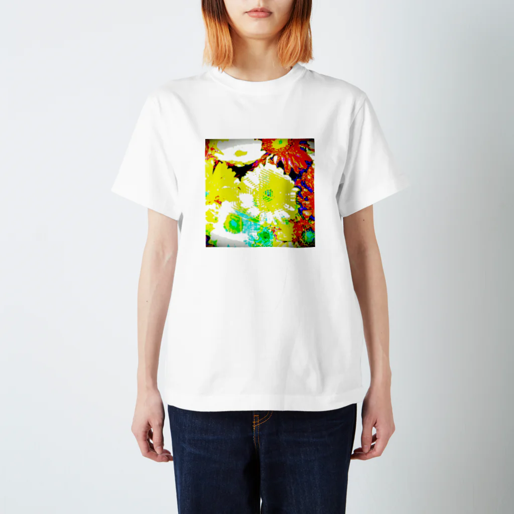 A'S WORLDのyellow×orangeFLOWER スタンダードTシャツ