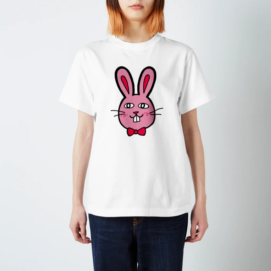 凩 灯の現実逃避ラビット(ピンクカラー) スタンダードTシャツ