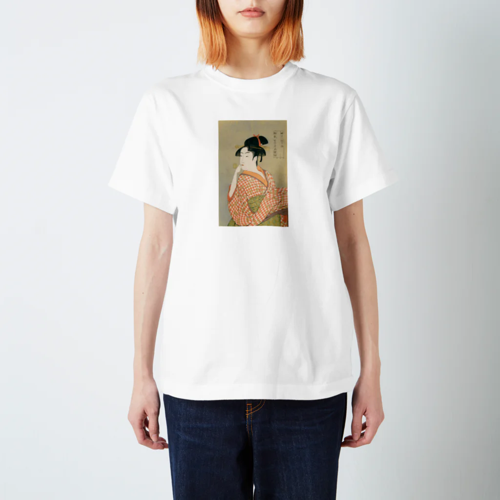 bileeのビードロを吹く娘　utamaro Regular Fit T-Shirt