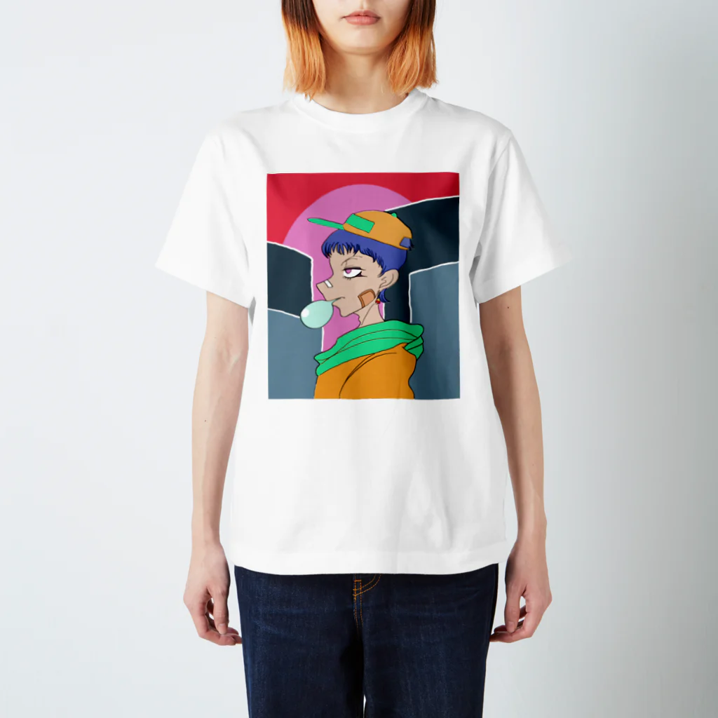 東京工学院マンガ科のレジスト・カラー 티셔츠