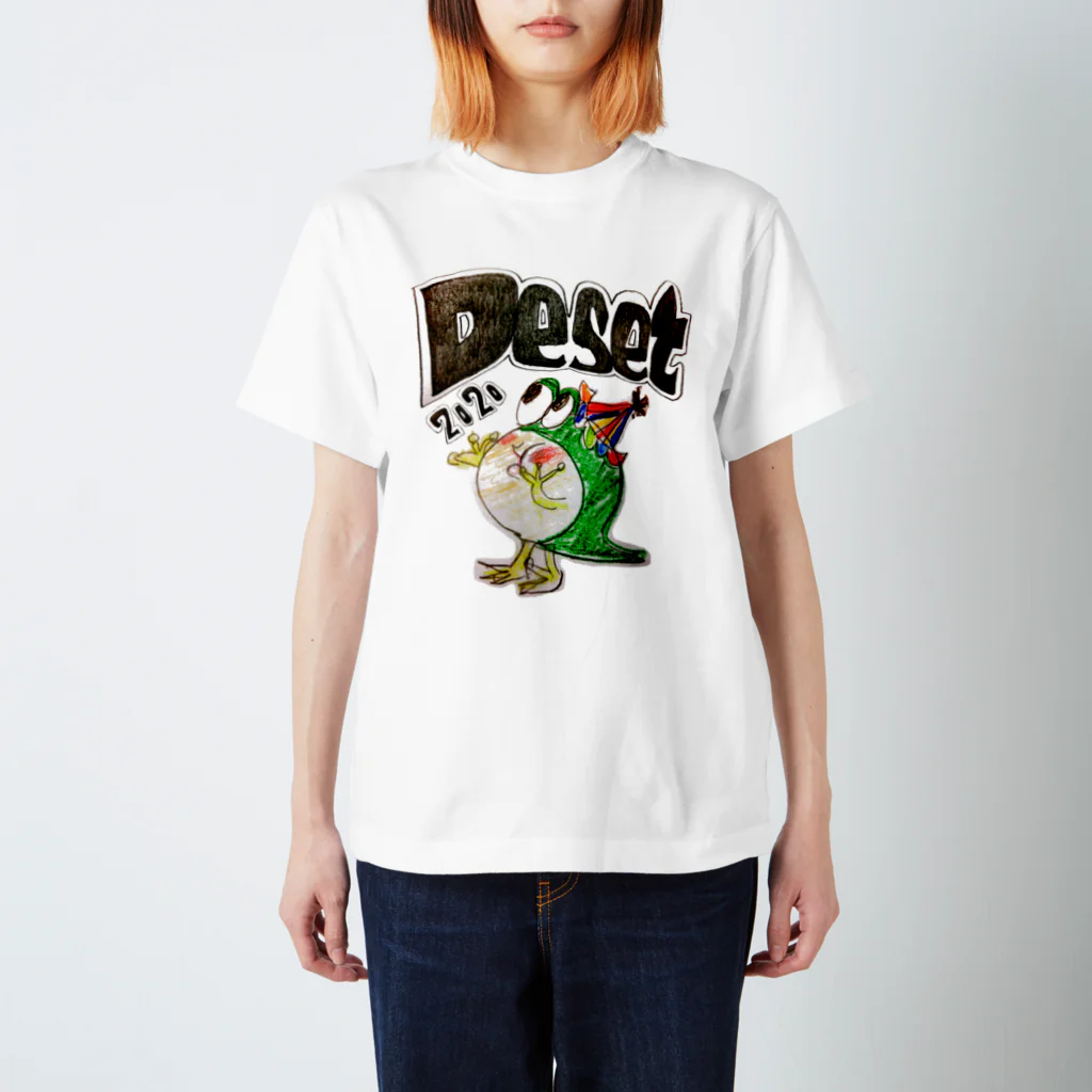 🐜 Deset 2020(ふたご姉妹アーティスト）の🐜Desetきゃえる スタンダードTシャツ