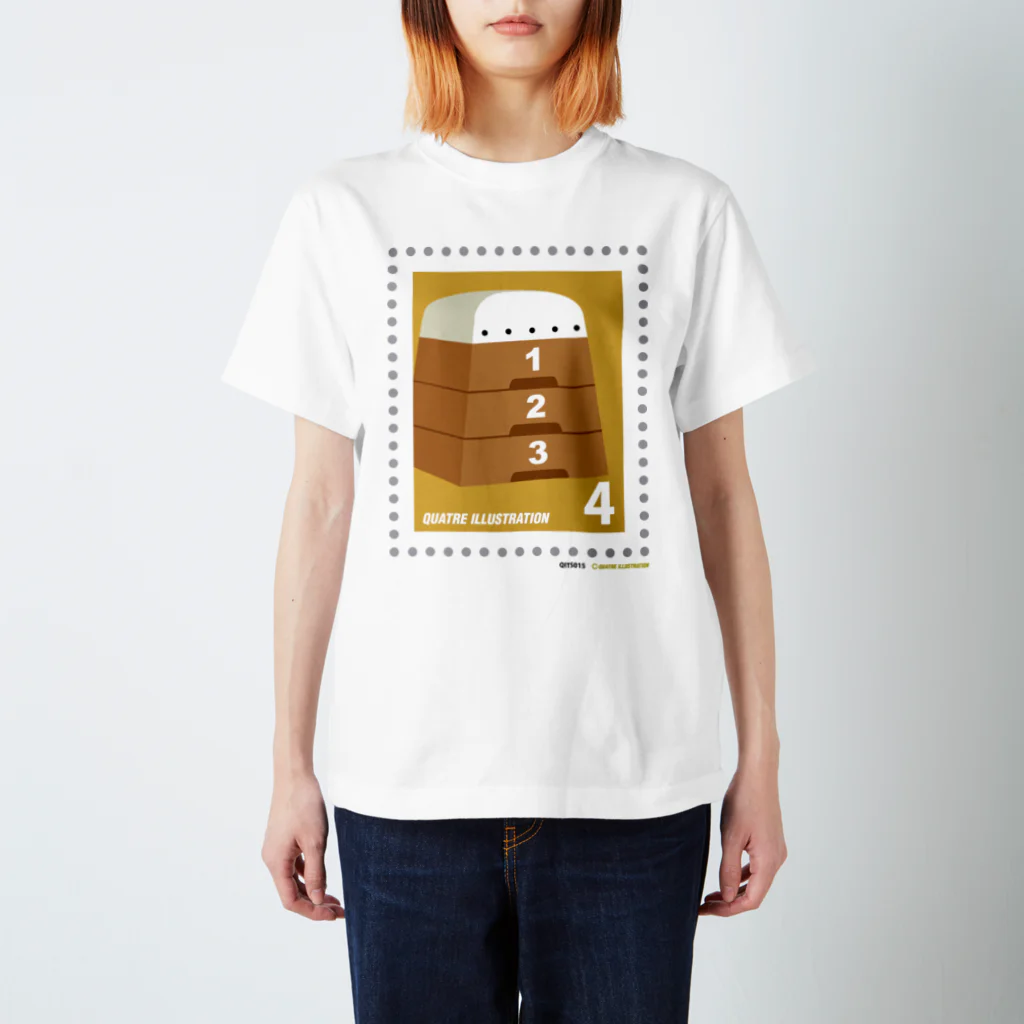 Quatre Illustrationのキャトル切手_とびばこ Regular Fit T-Shirt