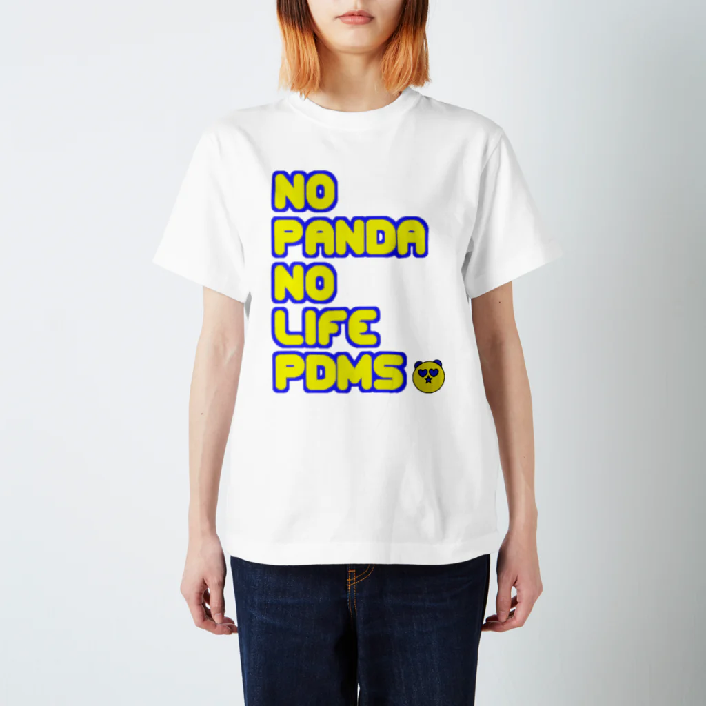 PANDA MADNESS "PDMS"のNO PANDA NO LIFE スタンダードTシャツ