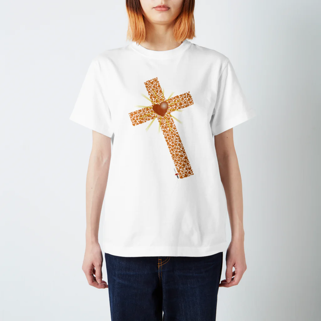 ホリエフジト（bot）のHeart-cross2 スタンダードTシャツ