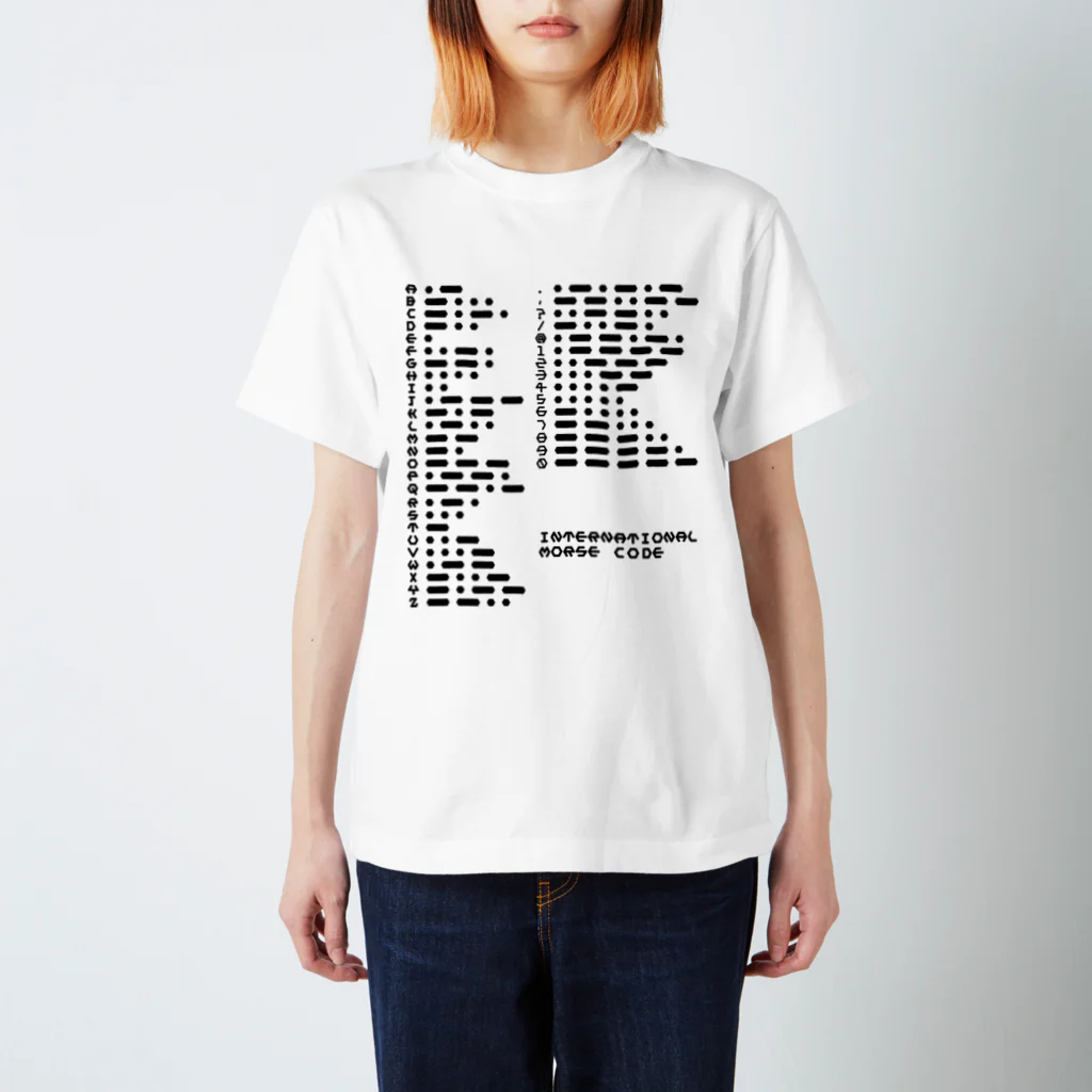 亀翔重工のInternational Morse Code Regular Fit T-Shirt