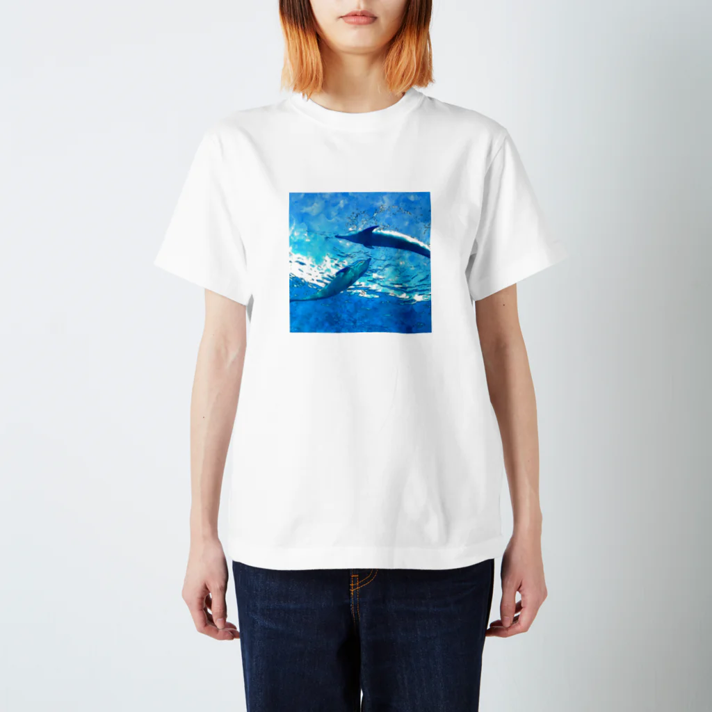 こまちのなかよしイルカ スタンダードTシャツ