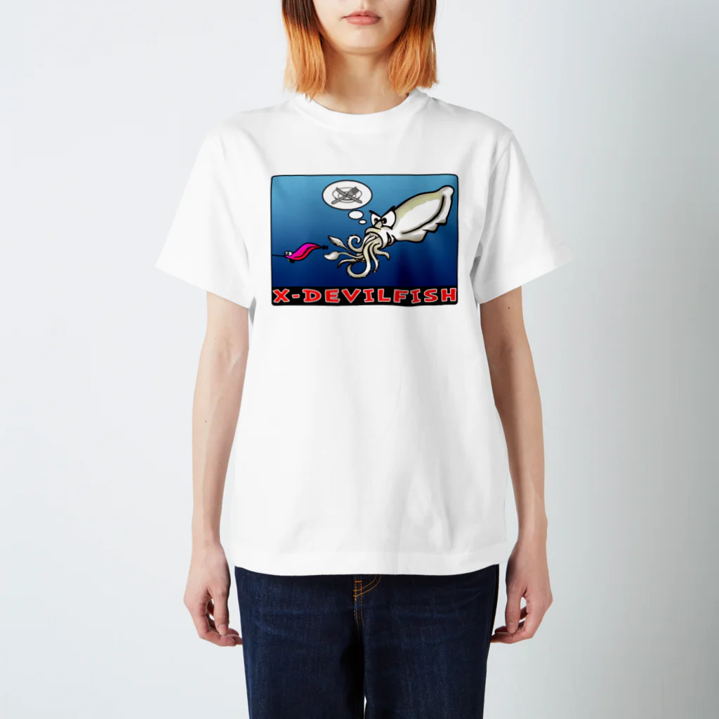 X-DEVILFISHのアオリイカTシャツ Regular Fit T-Shirt