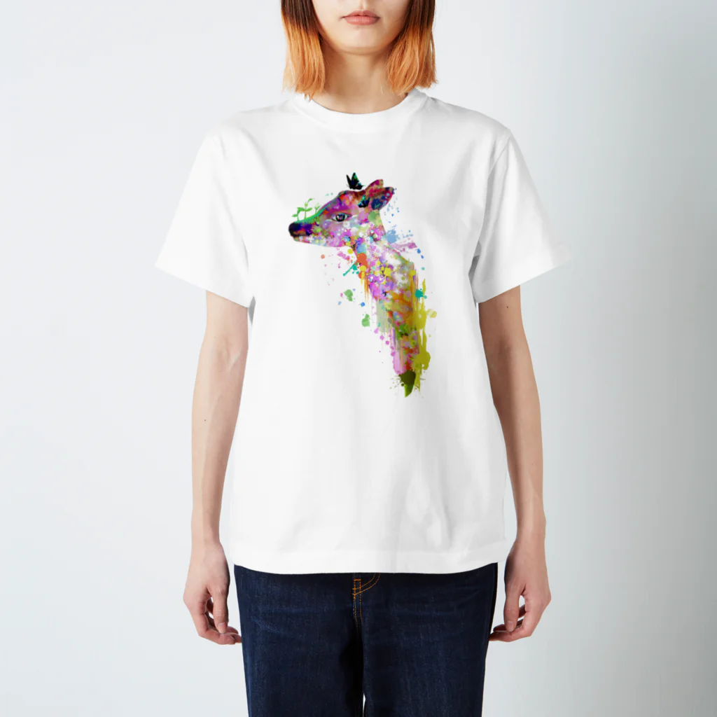 chicodeza by suzuriの鹿の夢 Regular Fit T-Shirt