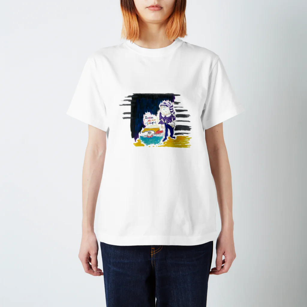 Ritsuko watanabeのsleeps along tonighit スタンダードTシャツ