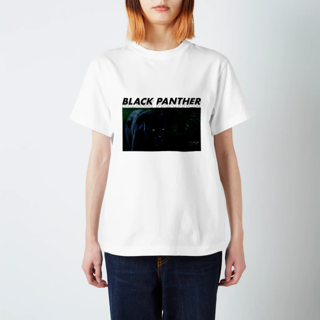 YURIのBlack Panther (color) Regular Fit T-Shirt