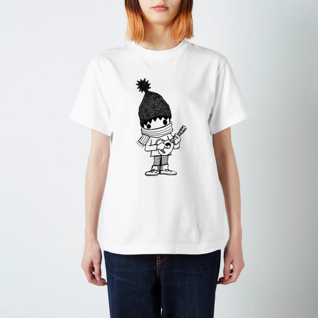 creamSODAのレレボーイwinter（シロ） スタンダードTシャツ