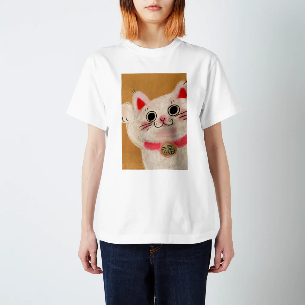 万福画工雑貨  仁屋   の招き猫 スタンダードTシャツ