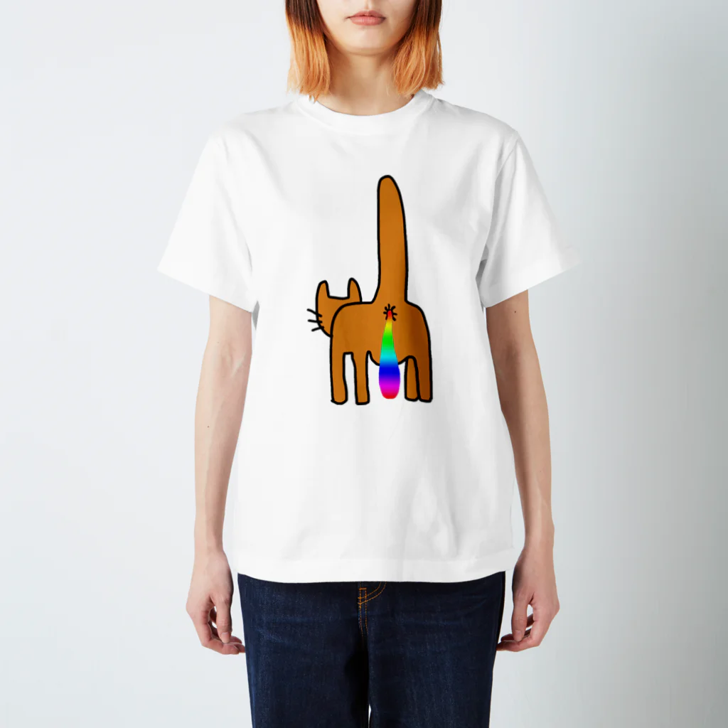 0310のオータム猫うんこ スタンダードTシャツ