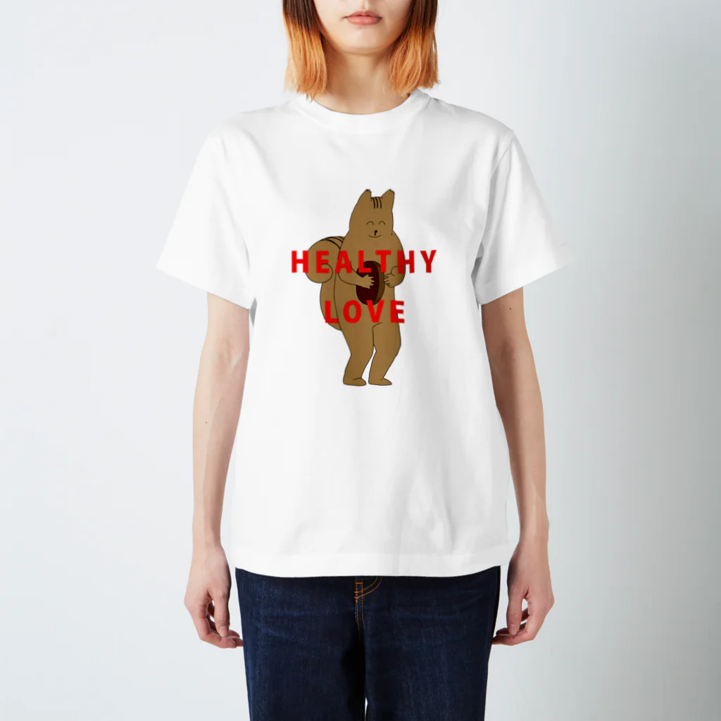 幽霊のHealthy Love(リス) Regular Fit T-Shirt