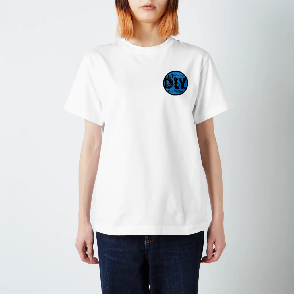 D.I.Y ChallengeのD.I.Y ChallengeTシャツBlue Regular Fit T-Shirt