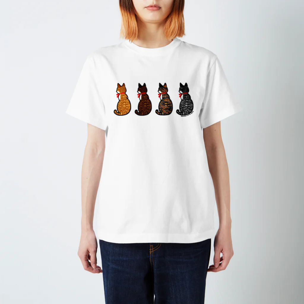 三剣もとかのGOKIGEN CAT'Sのくまねこ４色(熊本地震義援金) スタンダードTシャツ