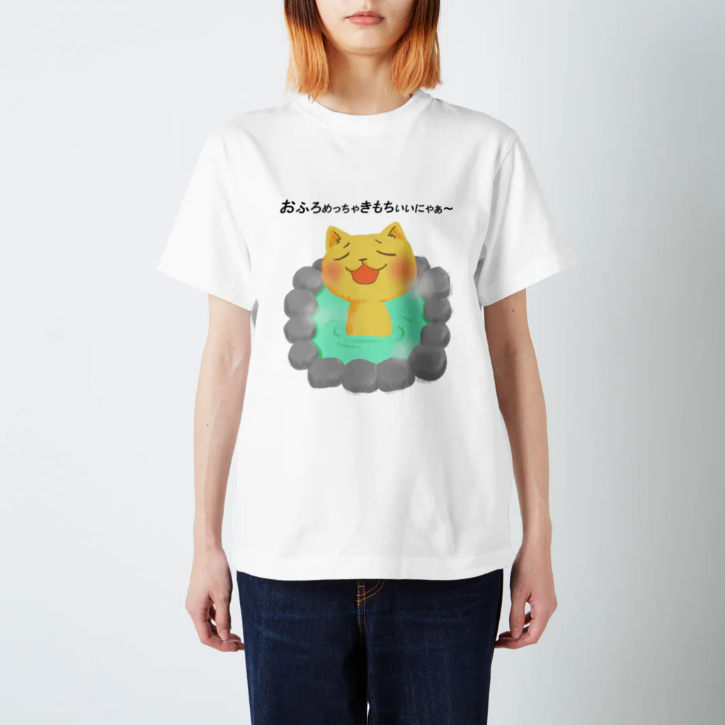 Yukinuiの温泉ねこさん スタンダードTシャツ