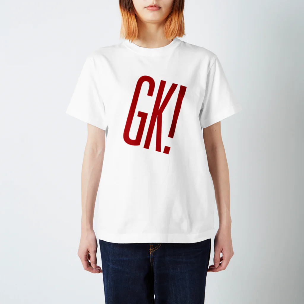 GK! WEB SHOPのGK!ロゴ（赤） スタンダードTシャツ