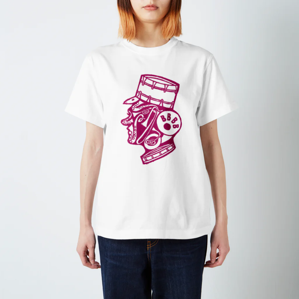 BBBBオフィシャルグッズショップのカオピンクTシャツ Regular Fit T-Shirt