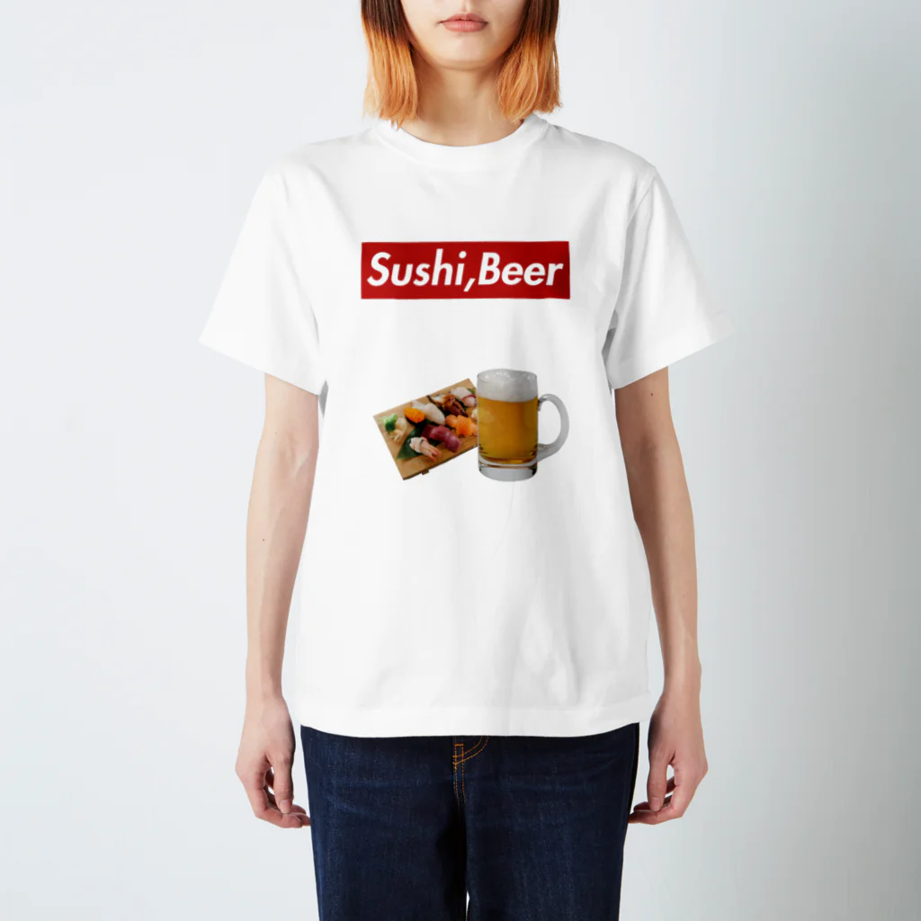 田吾作押し垢のスシビール Regular Fit T-Shirt