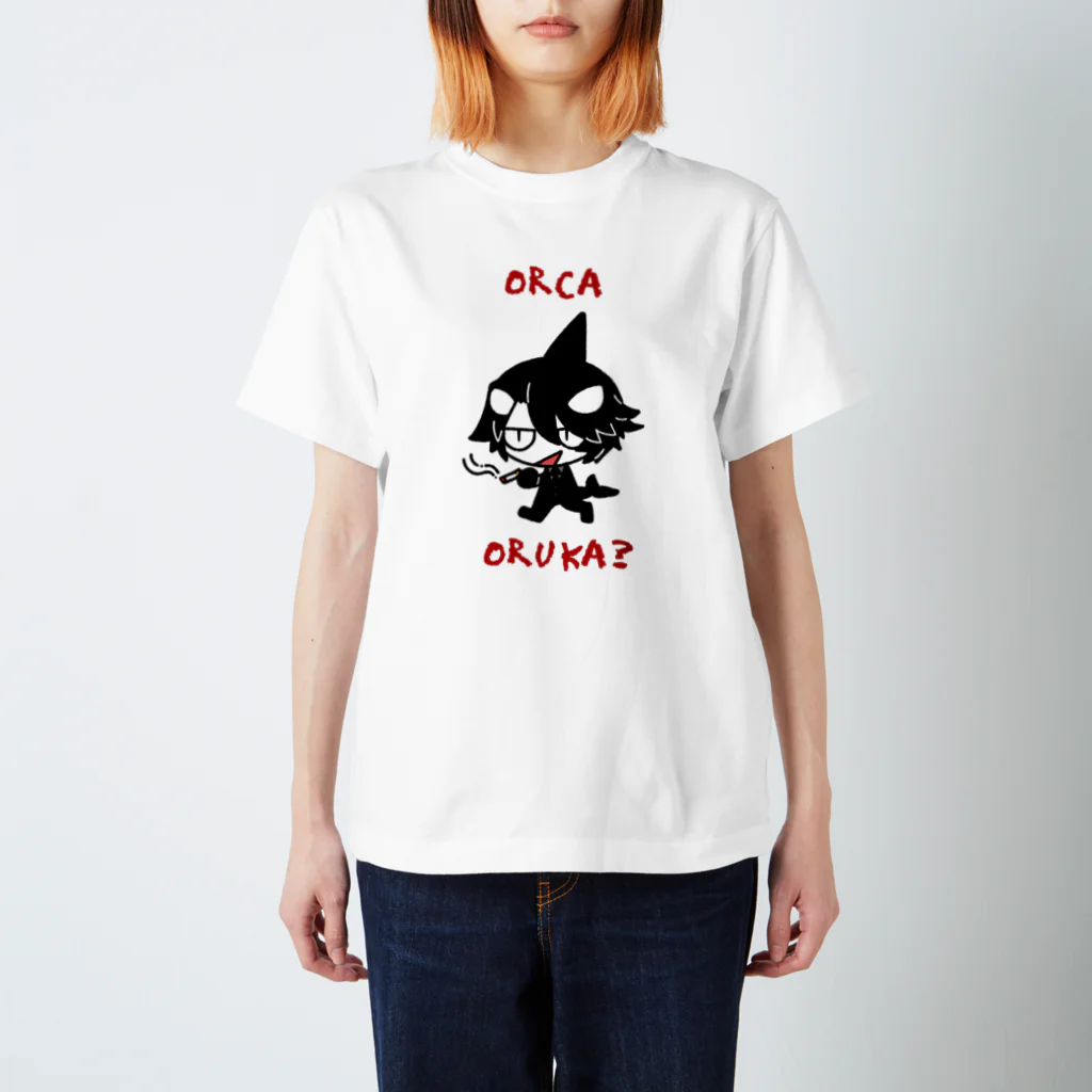 海の家 SUZURI支店のORCA ORUKA? Regular Fit T-Shirt