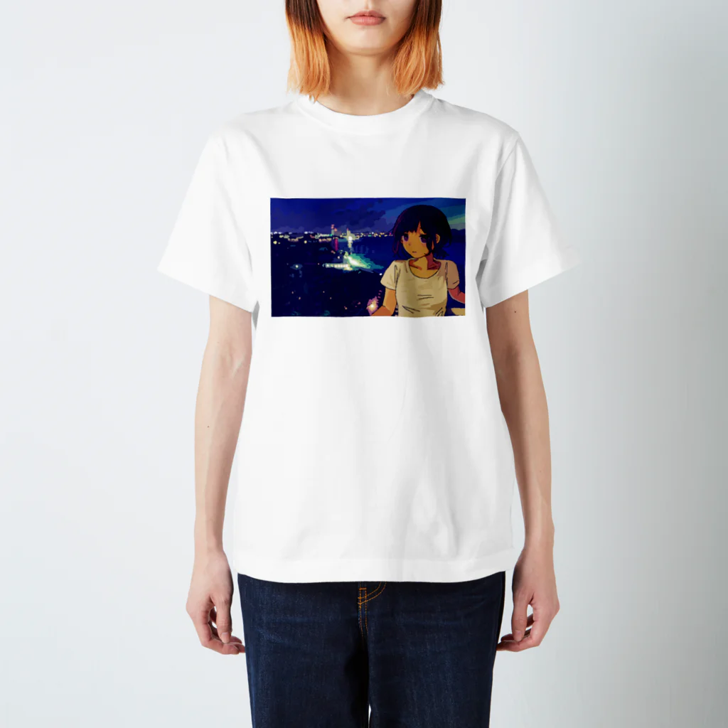 Yuki Nanamiの夜景 スタンダードTシャツ