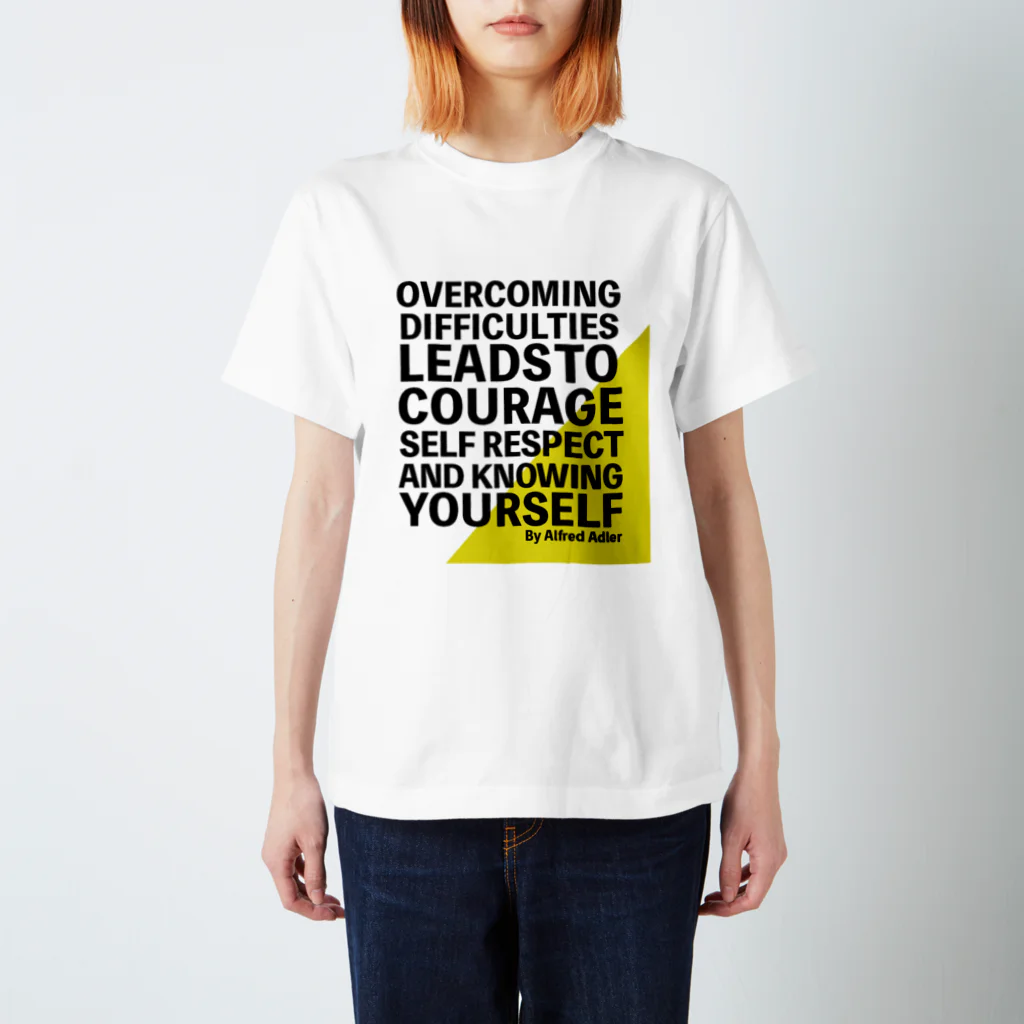  kidoma artsのアドラー心理学 OVERCOMING スタンダードTシャツ