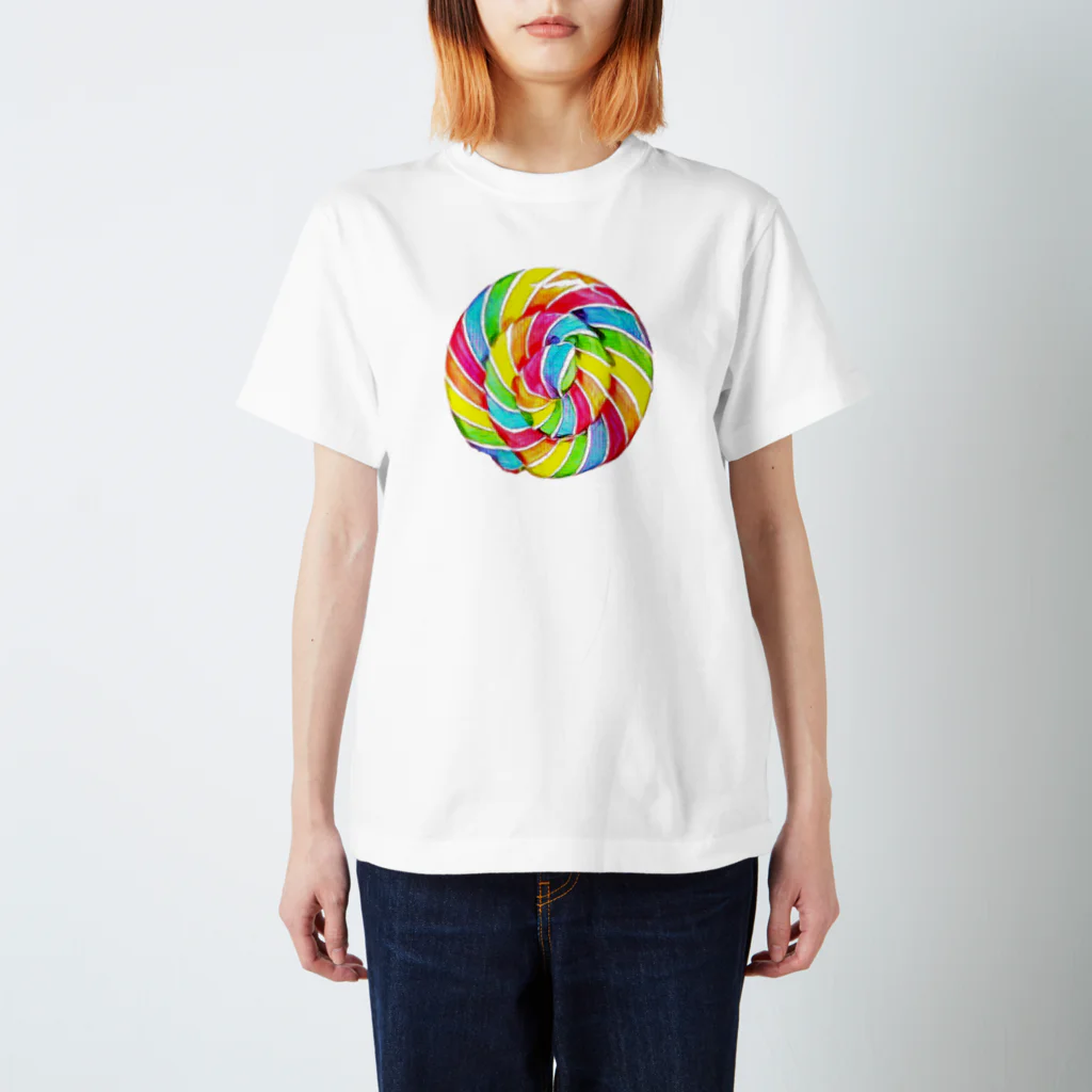 🍭ERI's SHOP🍭のぐるぐるキャンディ 棒なし Regular Fit T-Shirt