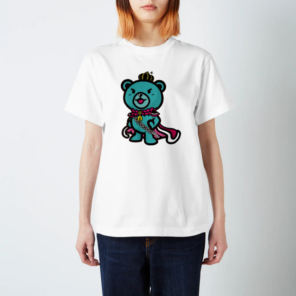 BASE forのBASEfor  Bear Green Regular Fit T-Shirt