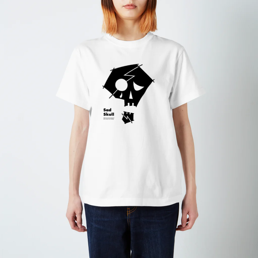 ROCKET LIGHTSのSad Skull Regular Fit T-Shirt