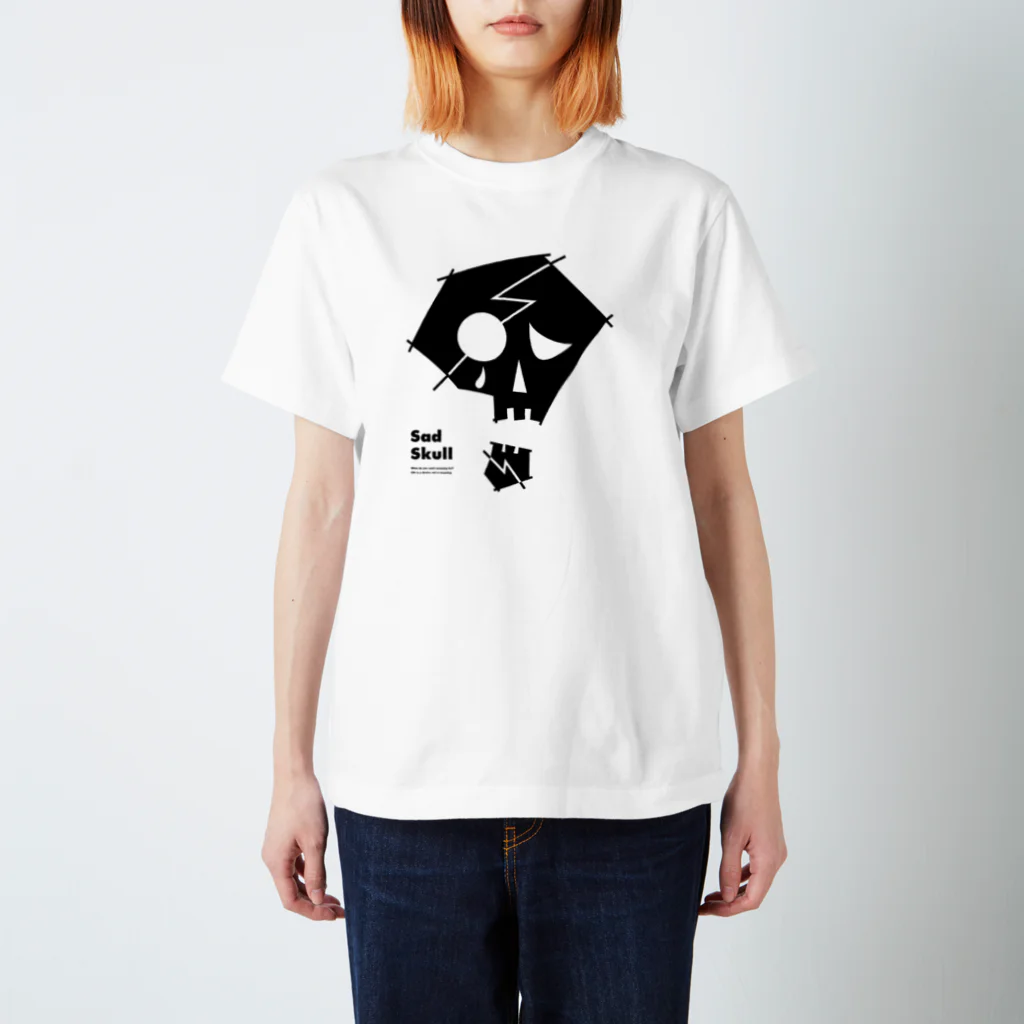 ROCKET LIGHTSのSad Skull スタンダードTシャツ