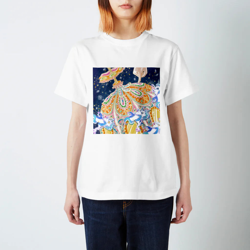 ipinlululululu's ferris wheelのMerry Go Round Regular Fit T-Shirt