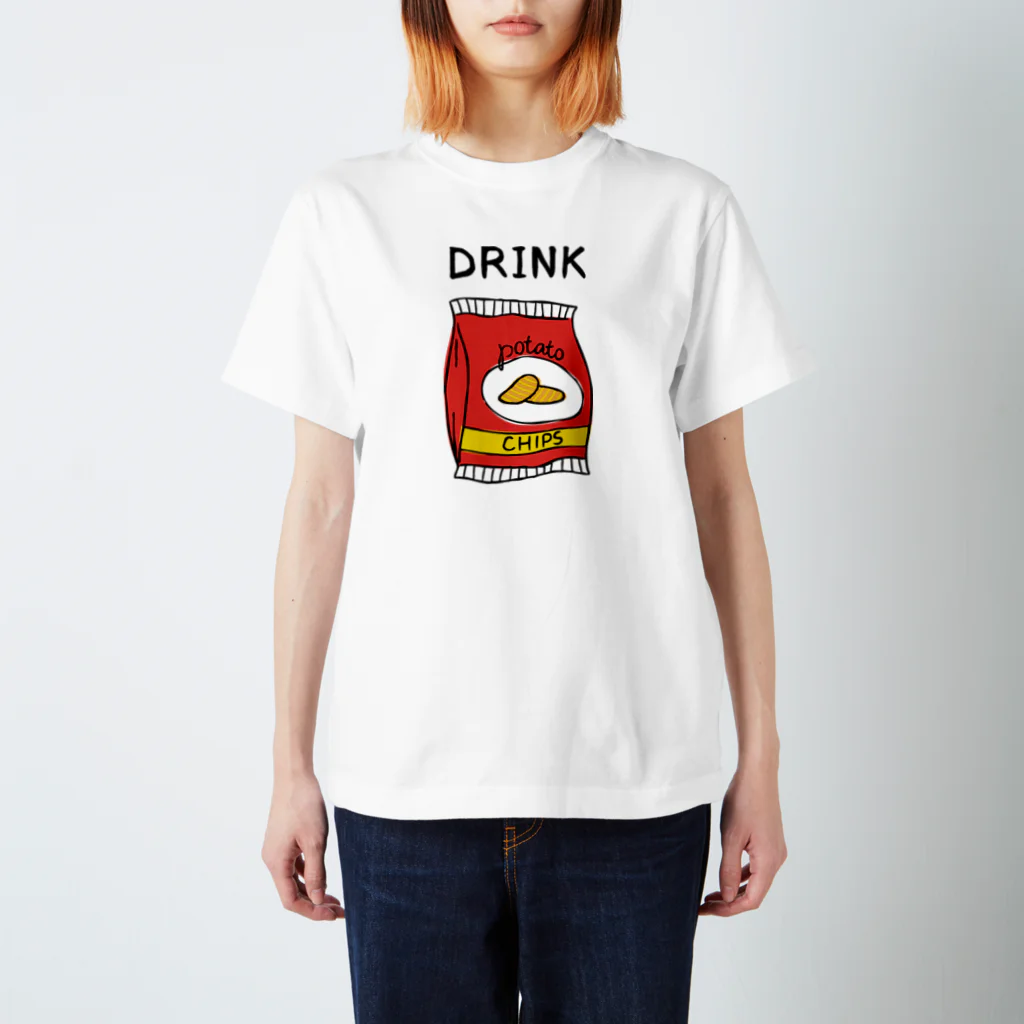 gemgemshopのポテチは飲み物 スタンダードTシャツ