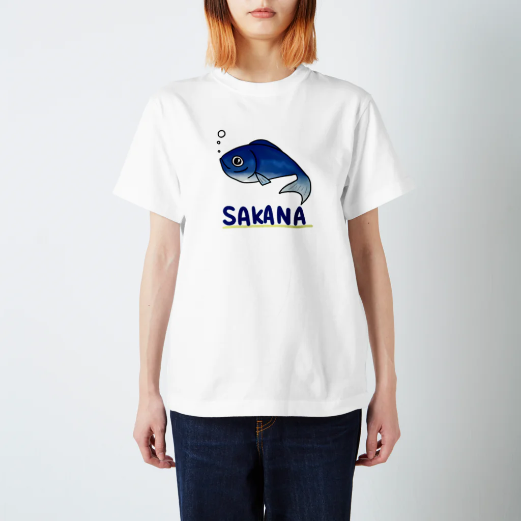 中西屋(歯車)のお魚ちゃん Regular Fit T-Shirt